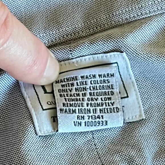 Men's Cotton Casual Button-Down Long-Sleeve Shirt (Worn Collar) - Picture 11 of 12